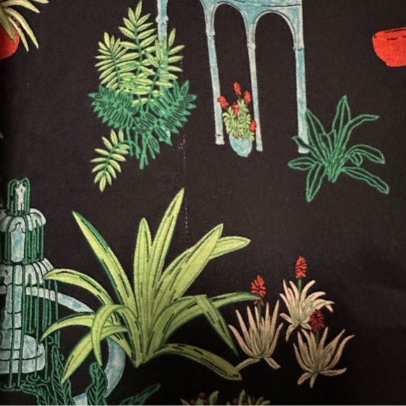 Ann Taylor Factory Garden/Plant-Print Skirt Size 4p - Picture 5 of 9